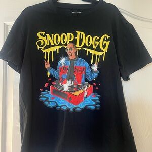 Black Snoop Dogg Graphic T-Shirt